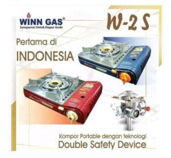 Kompor Portable Winn Gas Api Biru